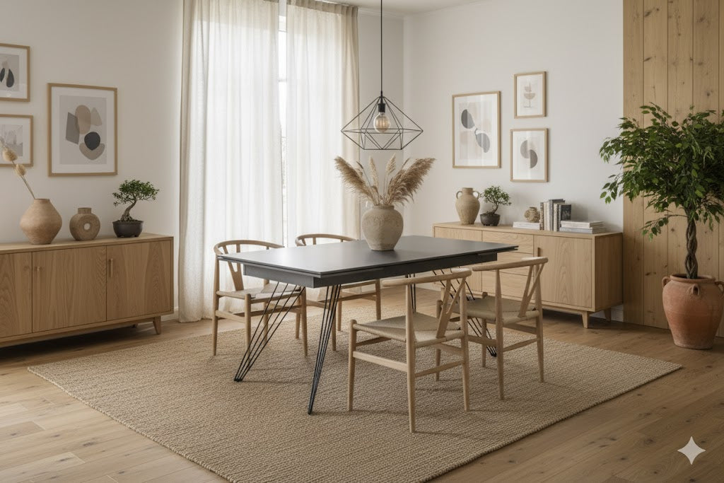 Augustus, Tavolo allungabile (90cm X 160/240 cmcm H. 76cm)