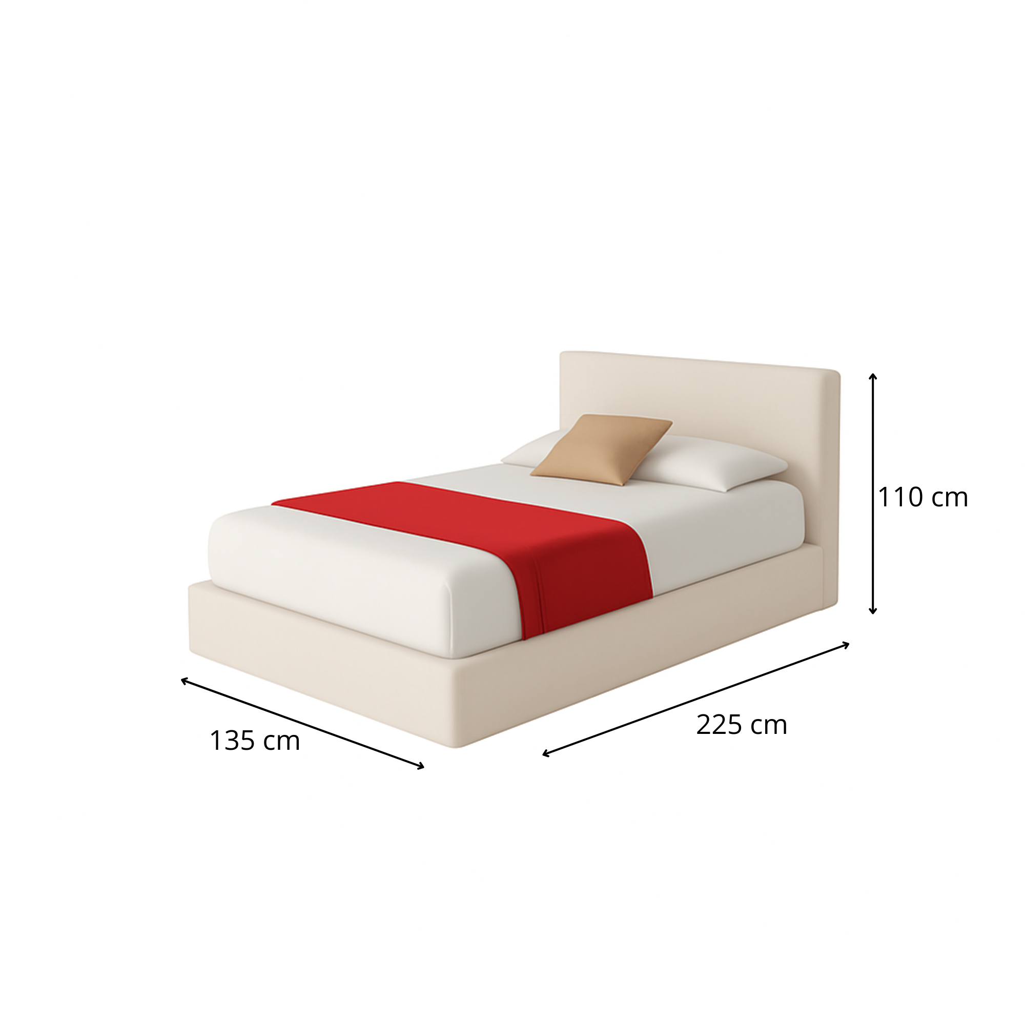 Letto a una piazza e mezza - Altara