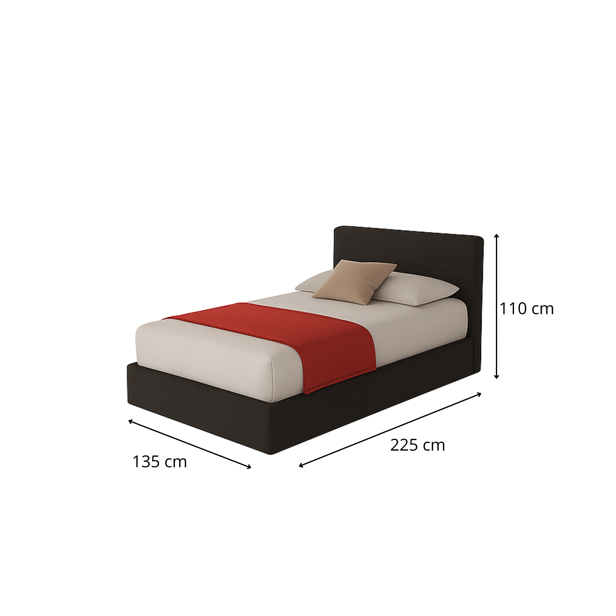 Letto a una piazza e mezza - Altara
