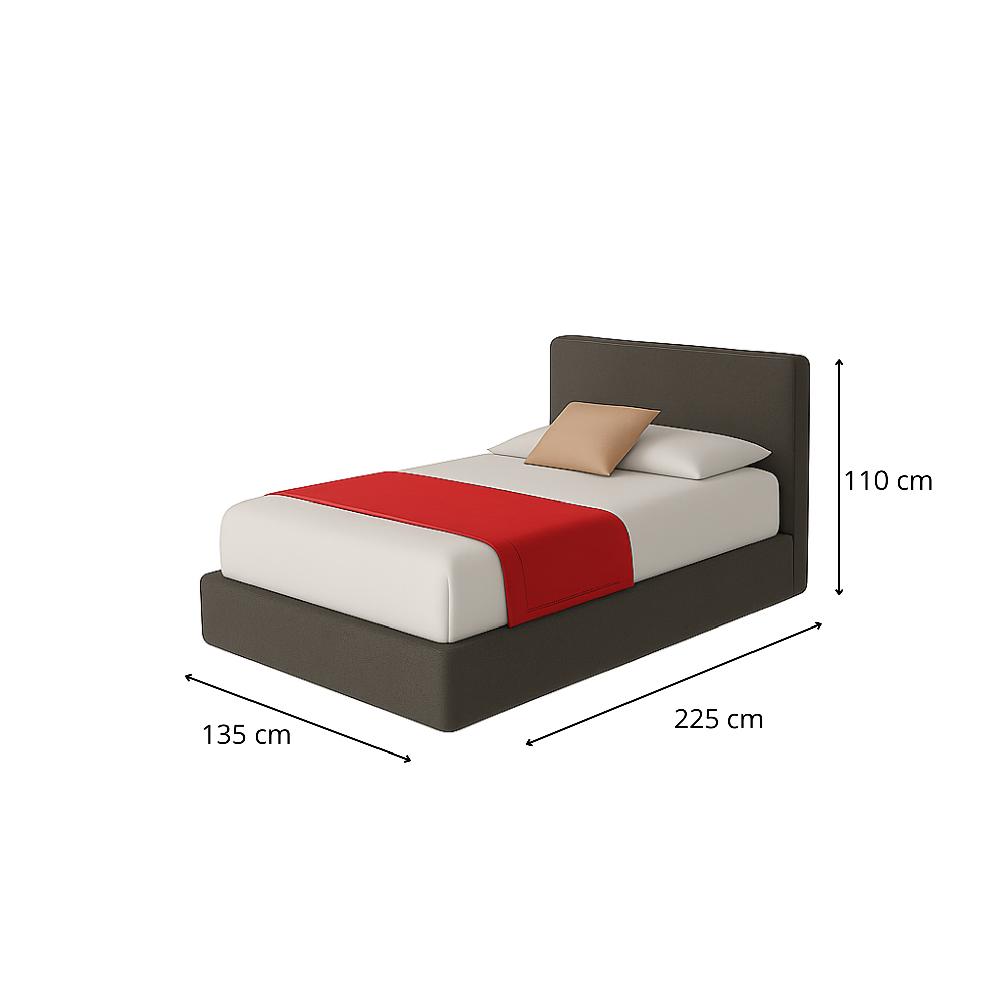 Letto a una piazza e mezza - Altara