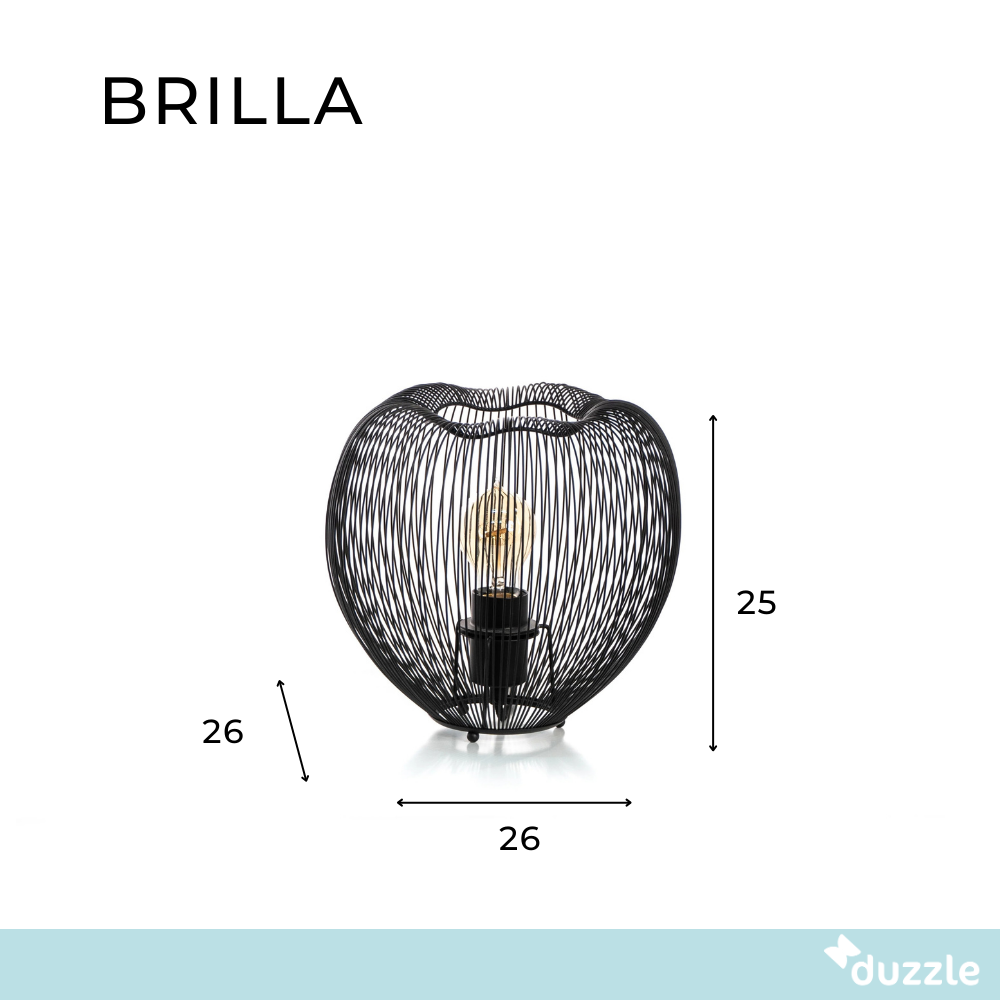 Brilla, Lampada da tavolo (26cm X 26cm H. 25cm)