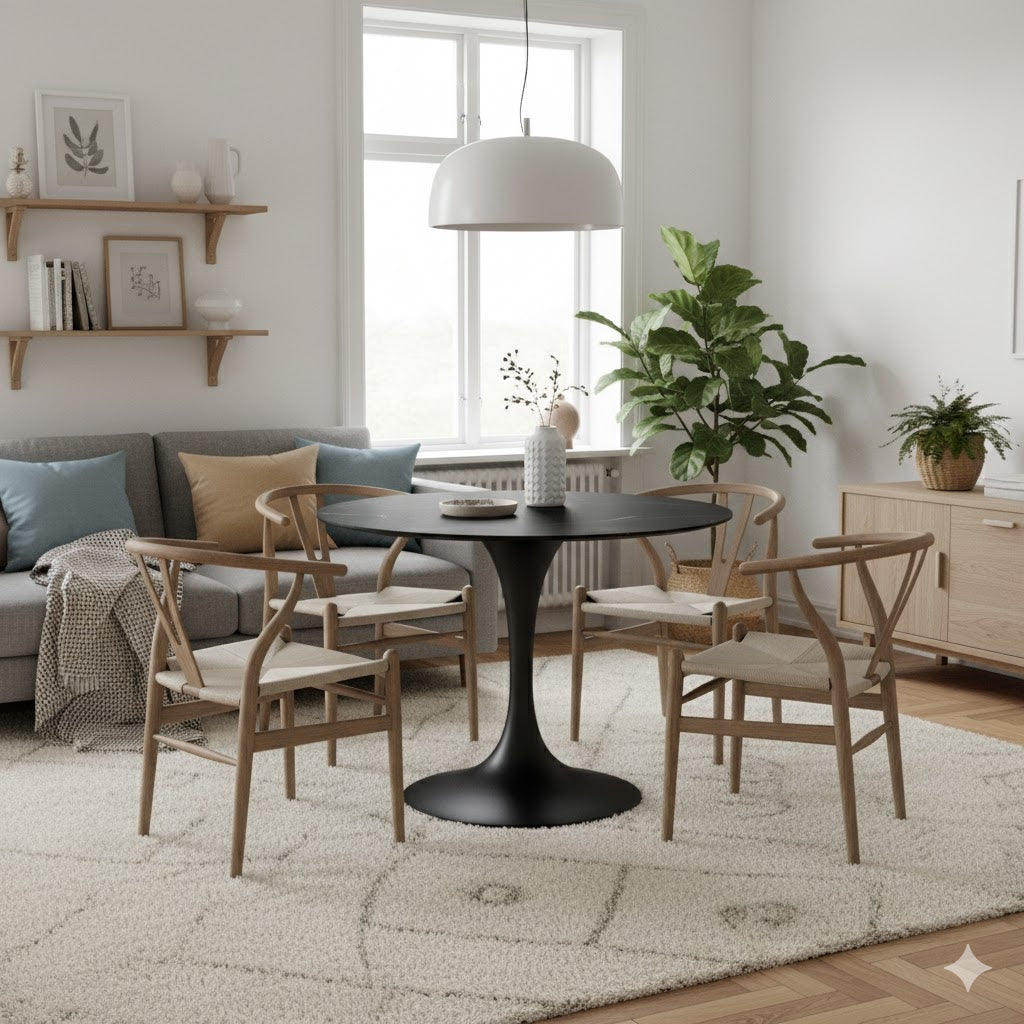 Circe, Tavolo fisso con top in ceramica (100cm X 100cm H. 76cm)