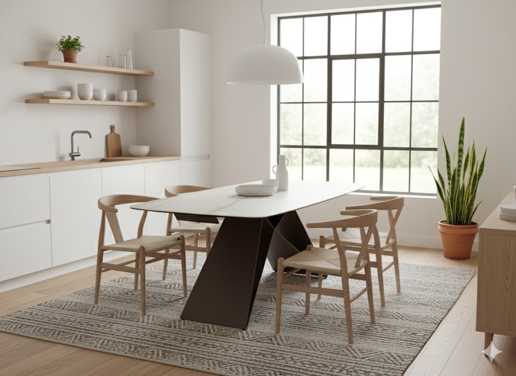 Cruise, Tavolo allungabile con top in ceramica su vetro (100cm X 200-280cm H. 76cm)