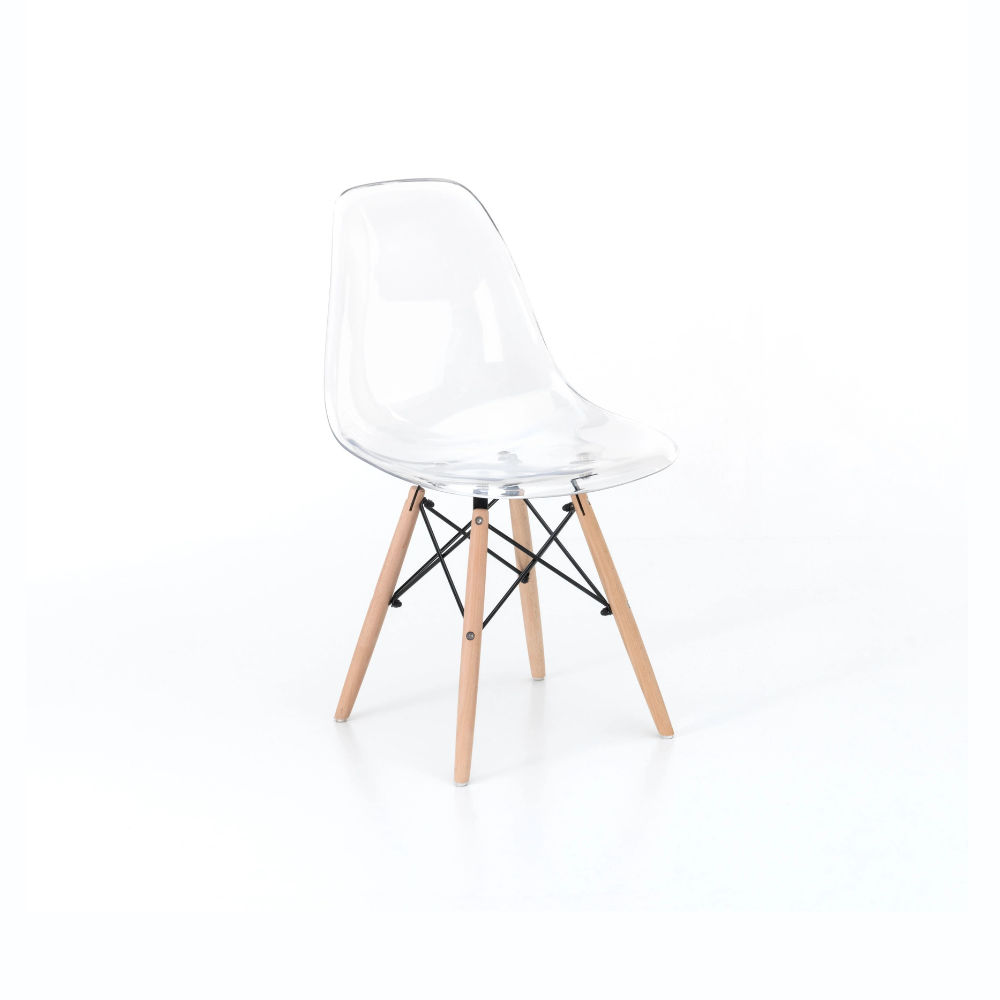 Casper, Set di 4 Sedie in policarbonato (47cm X 46cm H. 82cm)