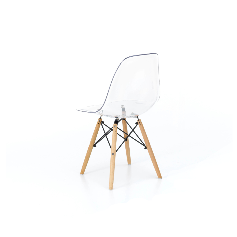 Casper, Set di 4 Sedie in policarbonato (47cm X 46cm H. 82cm)