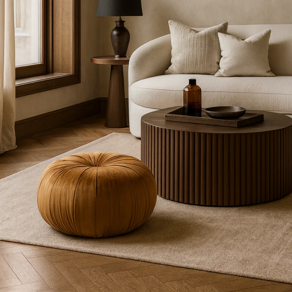 Mila, Pouf (48cm X 48cm H. 30cm)