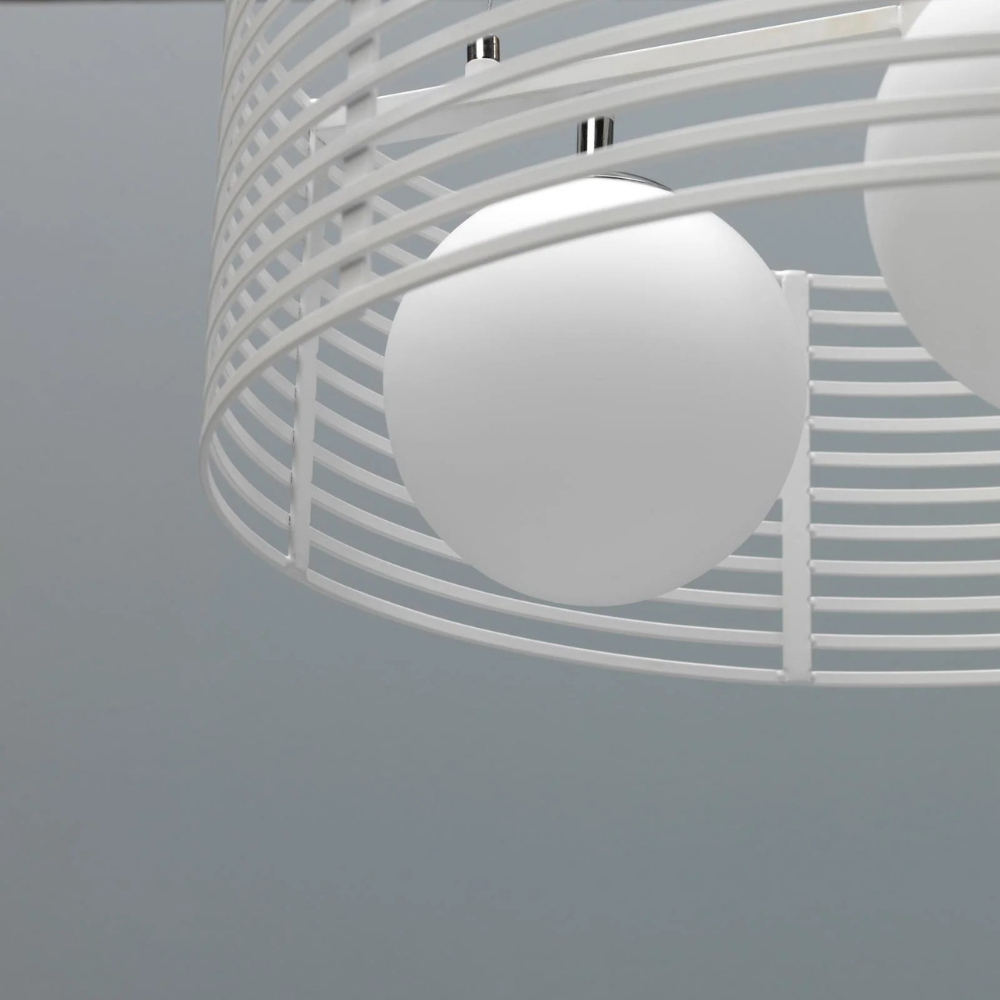 Jail, Lampada a sospensione (Ø.50cm X Ø.50cm H. 120cm)