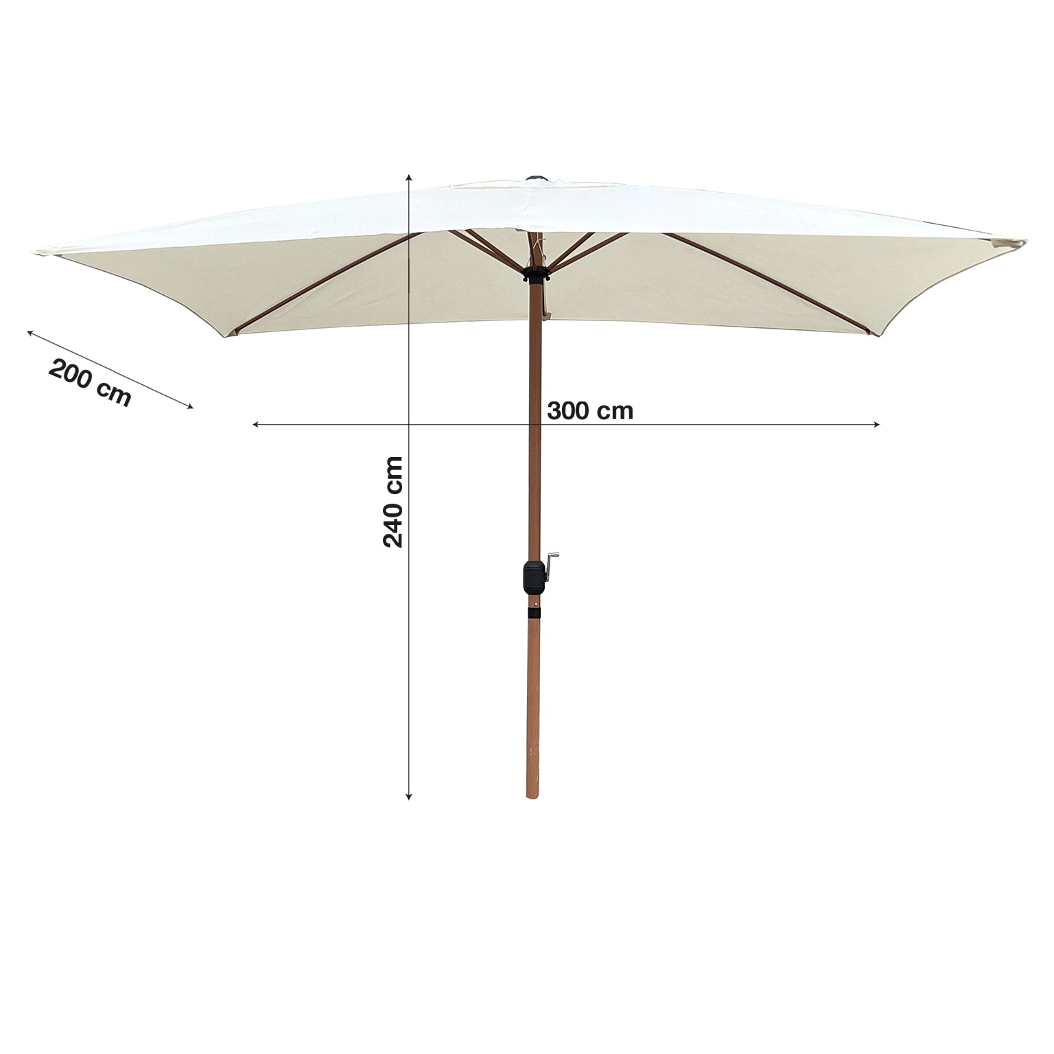 Auro, Ombrellone da giardino diam. 300cm