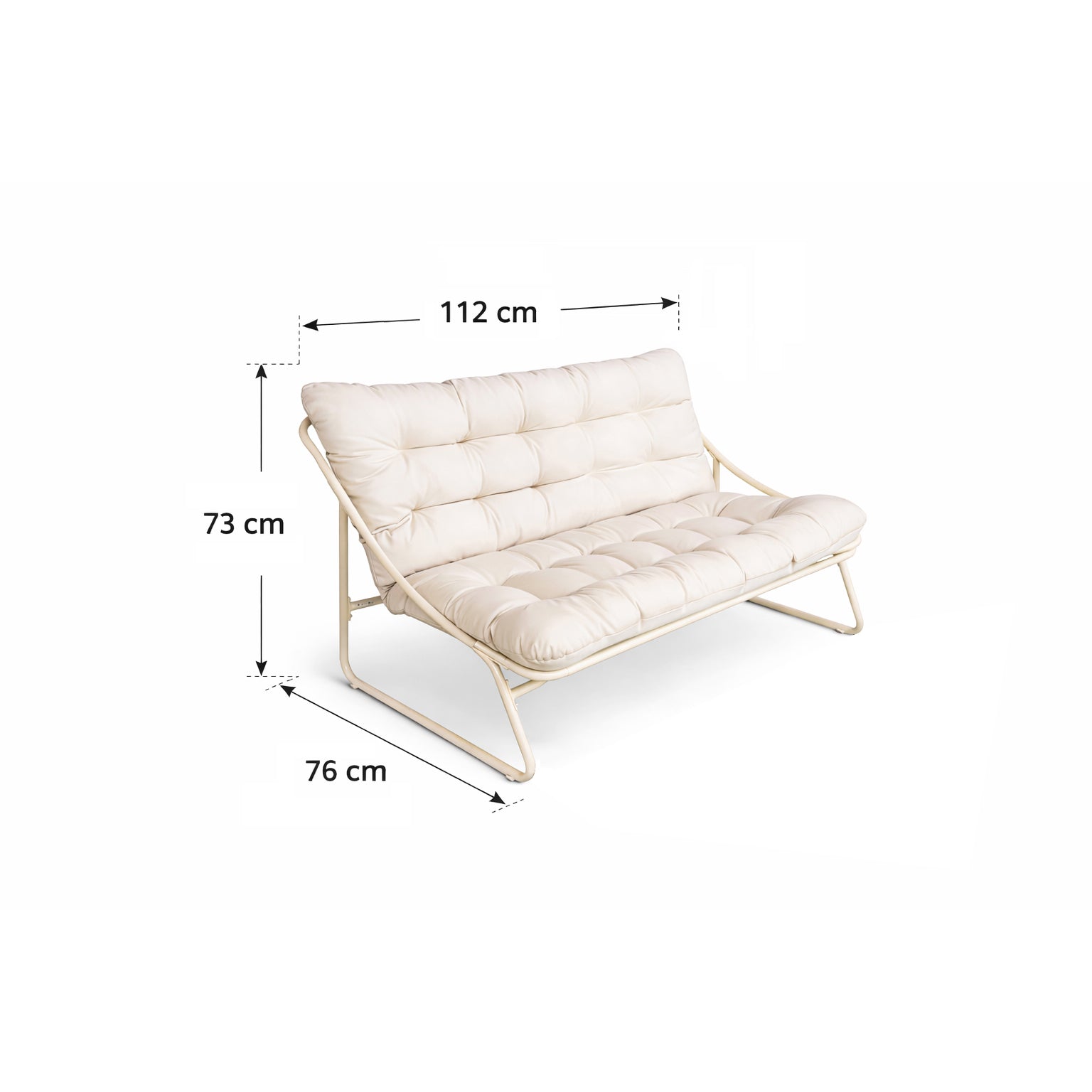 Vivo, Set salotto 2 poltrone + divano + tavolino 112x76cm