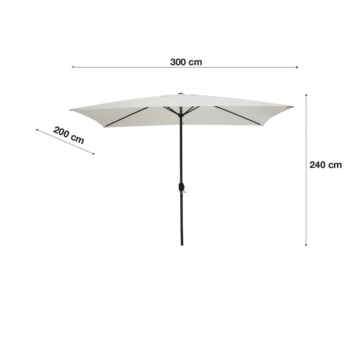 Aren, Ombrellone da giardino diam. 300cm