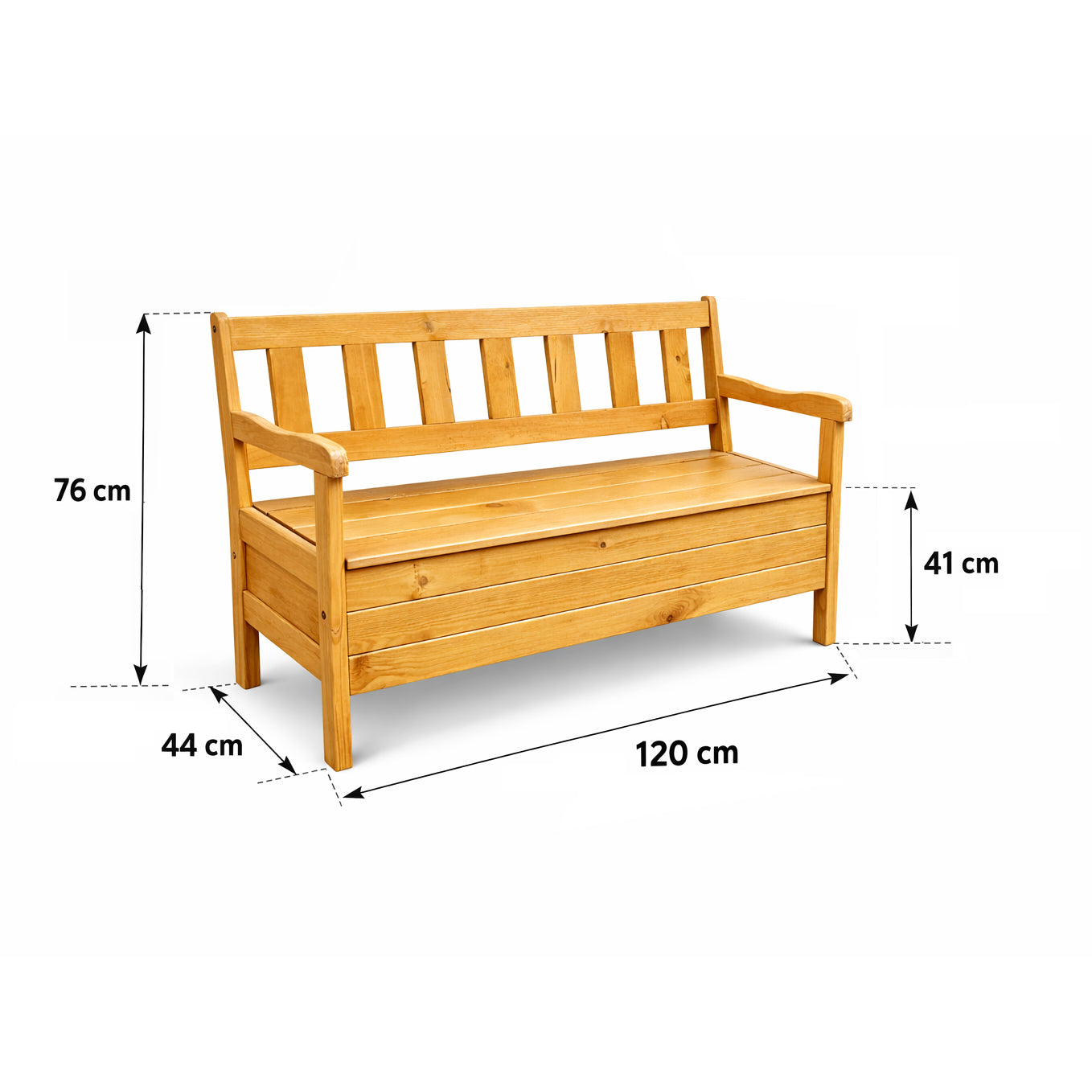 Tano, Panca in legno 120x50cm