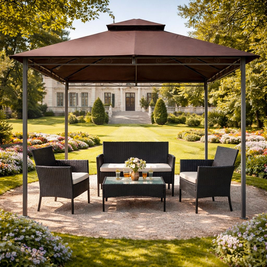 Nivo, Set salotto 2 poltrone + divano + tavolino 103x55cm