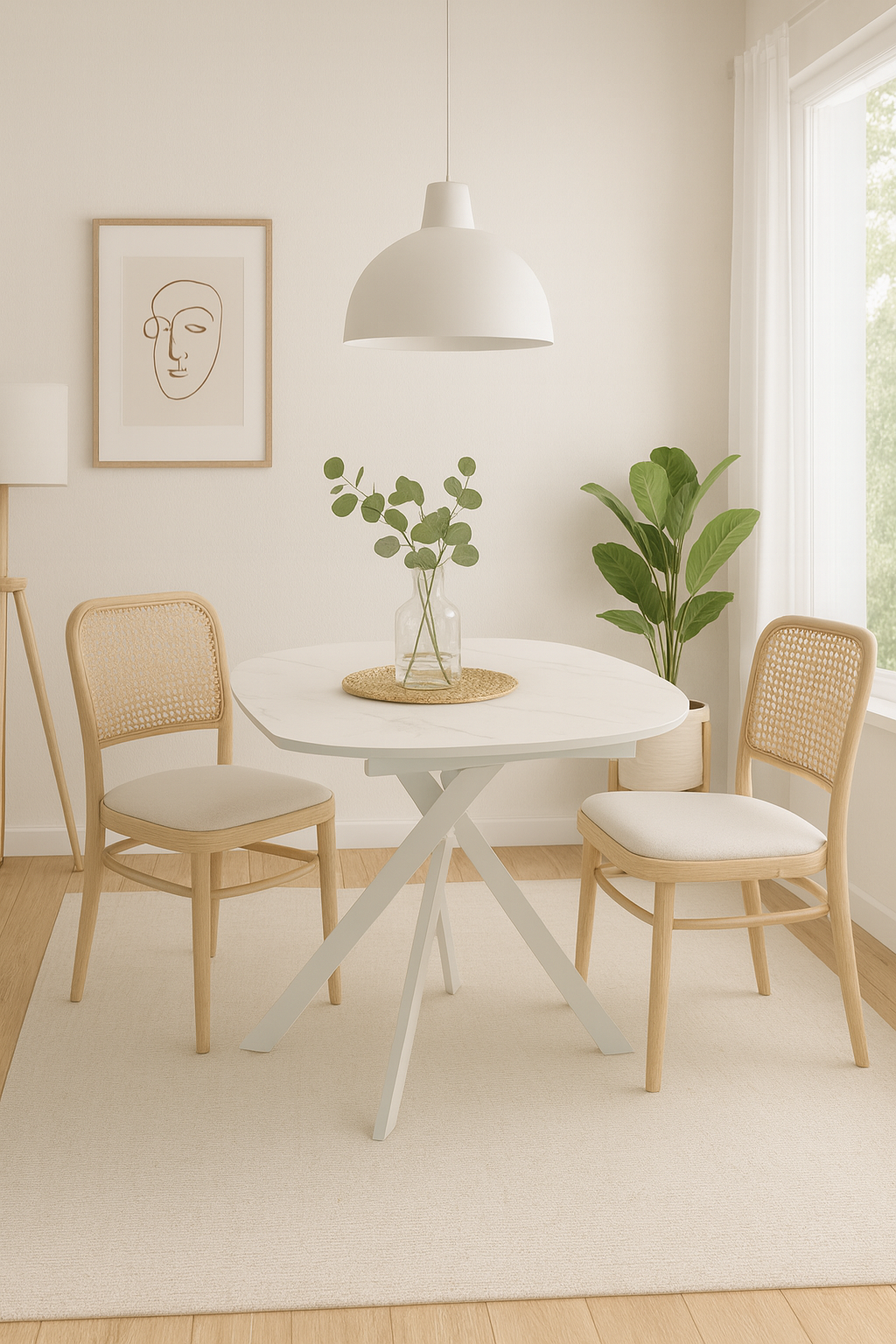 Drift, Tavolo allungabile con top in ceramica (120cm X 80-120cm H. 76cm)