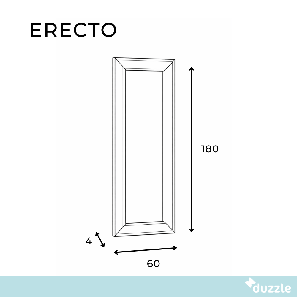 Erecto, Specchio da parete (180cm X 60cm H. 4cm)