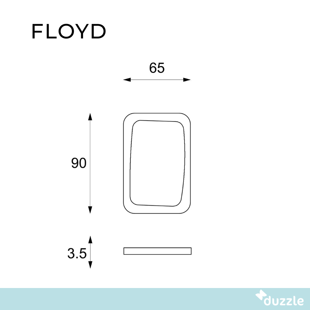 Floyd, Specchio da parete (65cm X 90cm H. 3.5cm)