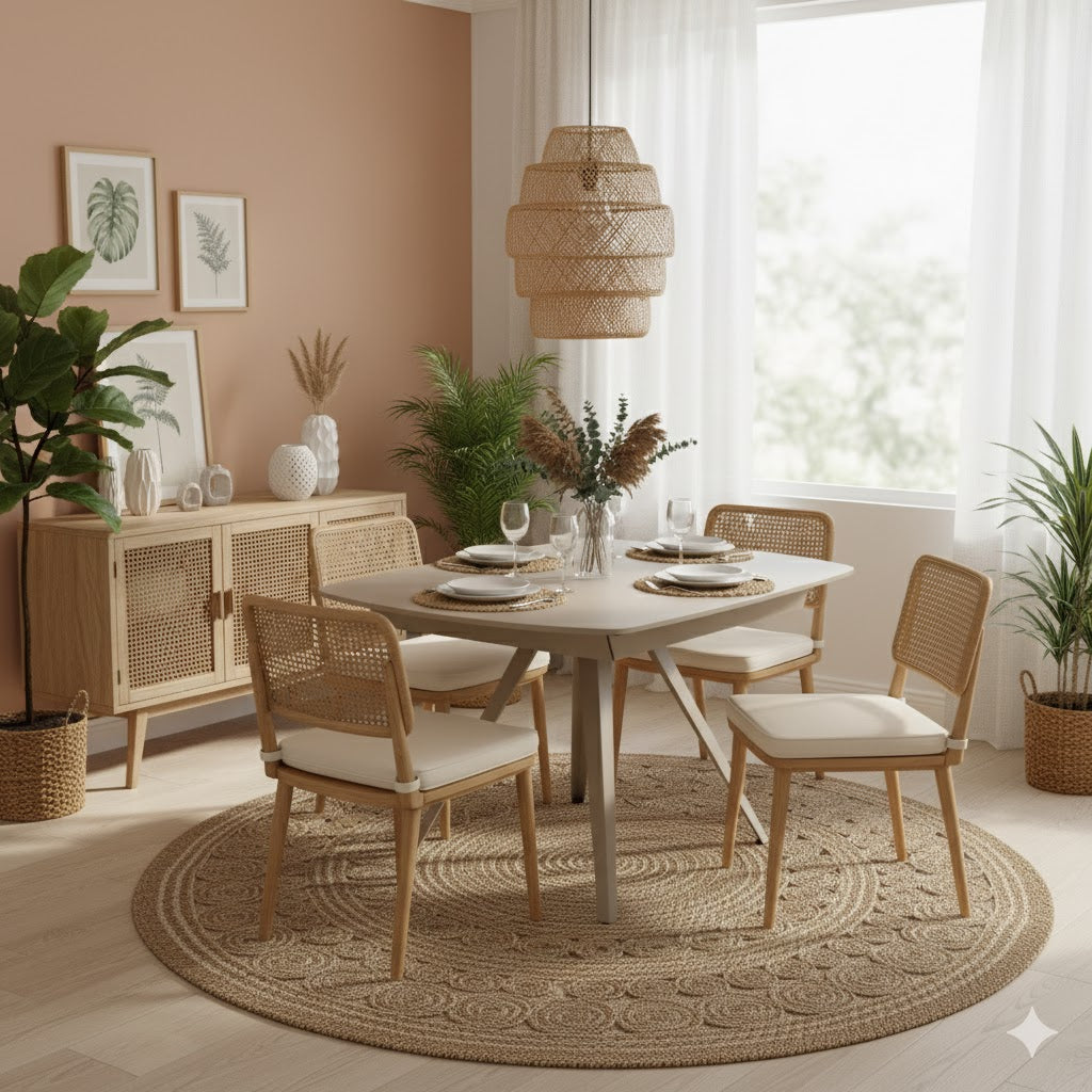 Float, Tavolo allungabile con top in vetro (90cm X 120-180cm H. 76cm)