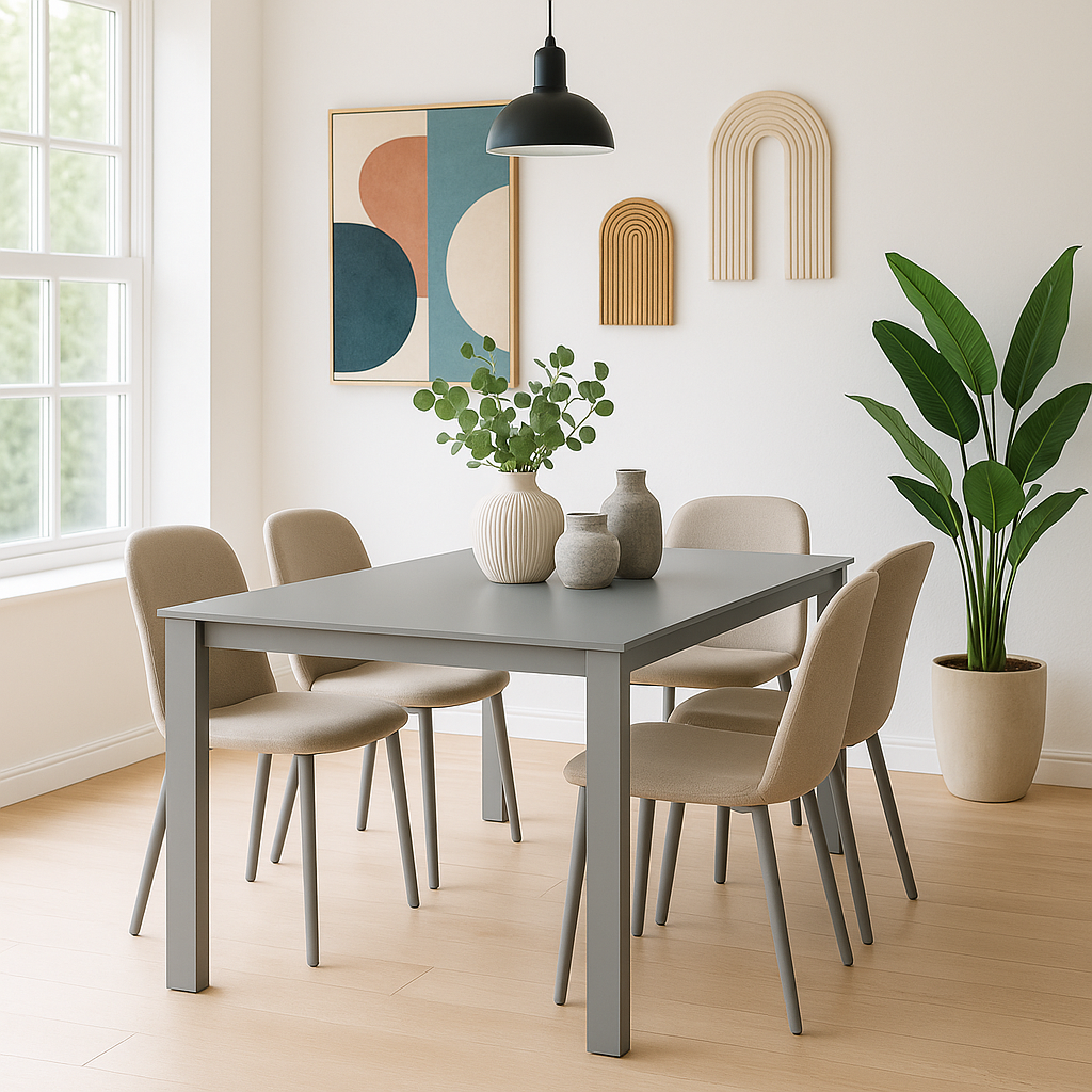 Function, Tavolo allungabile con top in vetro (80cm X 120-170cm H. 75cm)