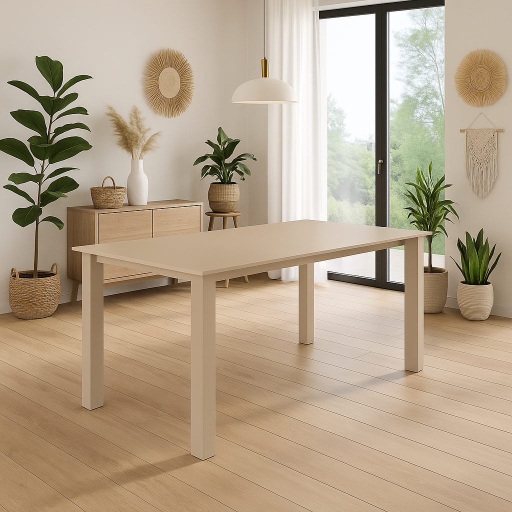 Function, Tavolo allungabile con top in vetro (80cm X 120-170cm H. 75cm)