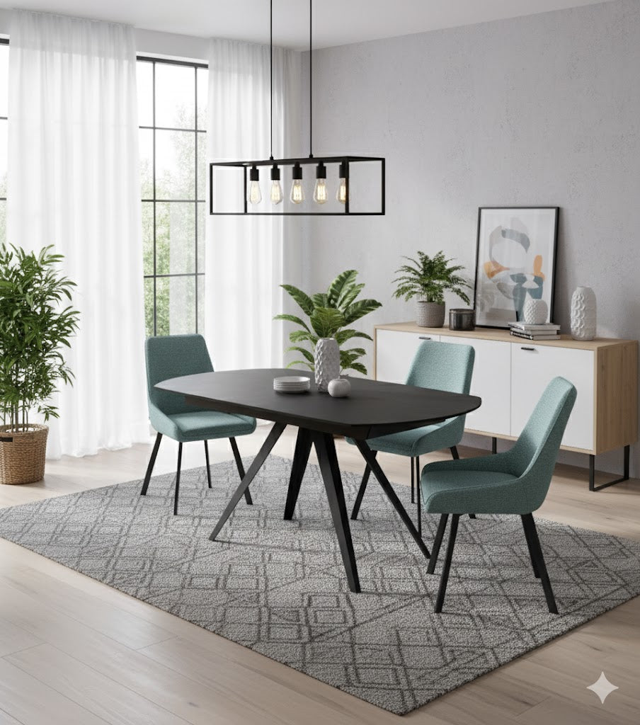 Glide, Tavolo allungabile con top in ceramica (90cm X 120-180cm H. 75cm)