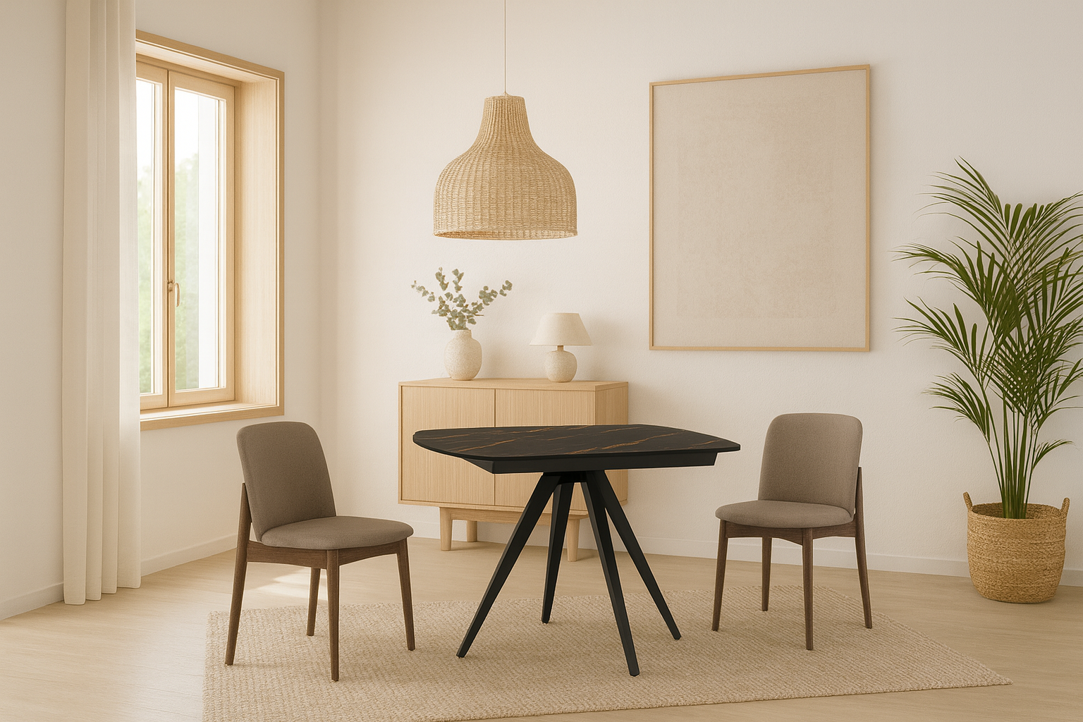 Spin, Tavolo allungabile con top in ceramica (90cm X 140-200cm H. 75cm)