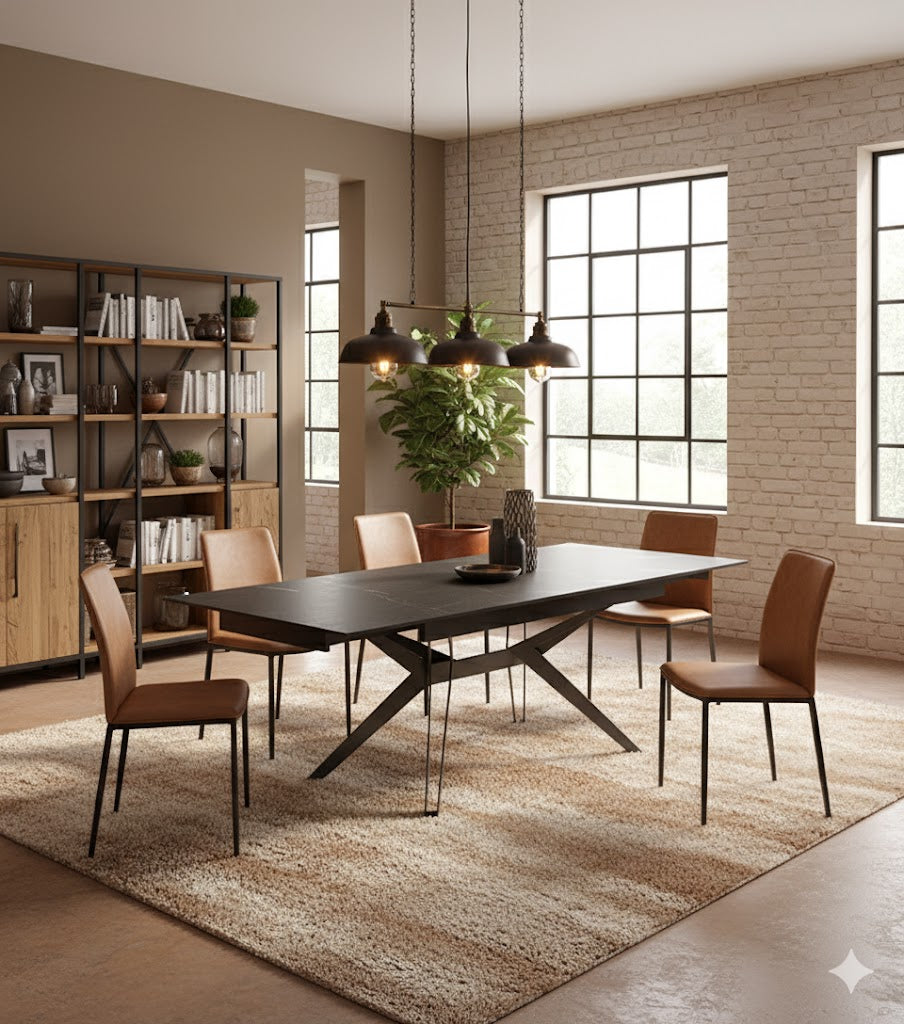 Iulius, Tavolo allungabile (90cm X 160/240 cmcm H. 76cm)