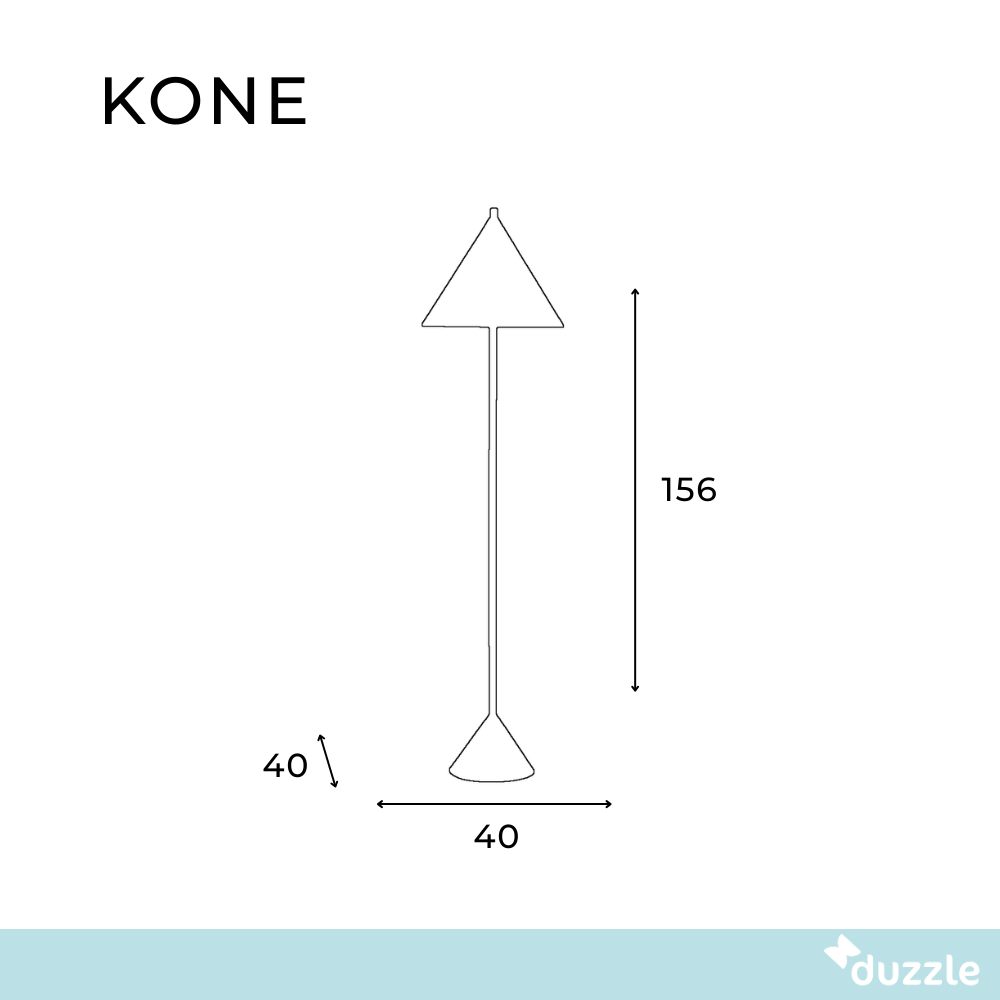 Kone, Lampada da terra ( Ø.40cm X Ø.40cm H. 156cm)