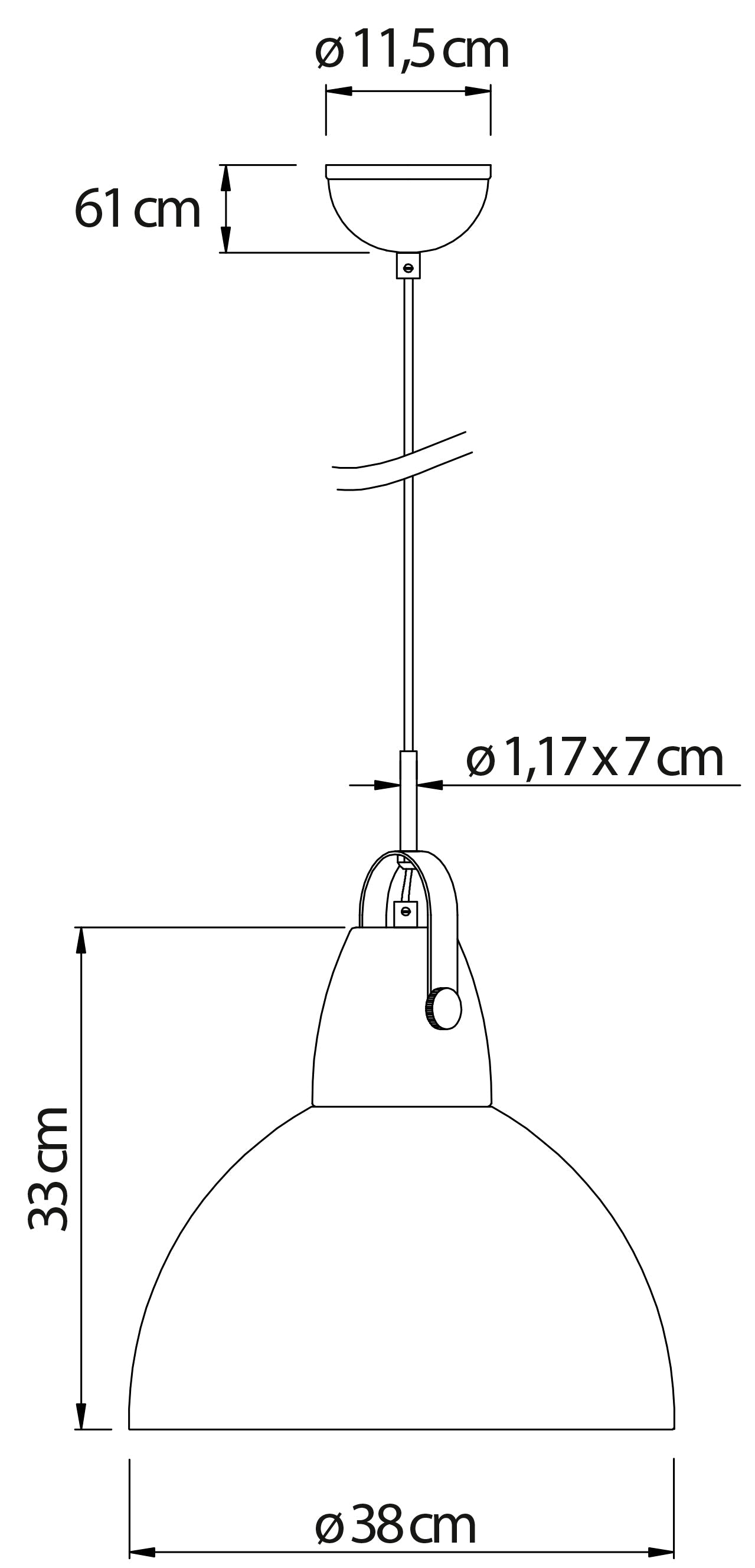 Luz, Lampada a sospensione (38cm X 38cm H. 165cm)