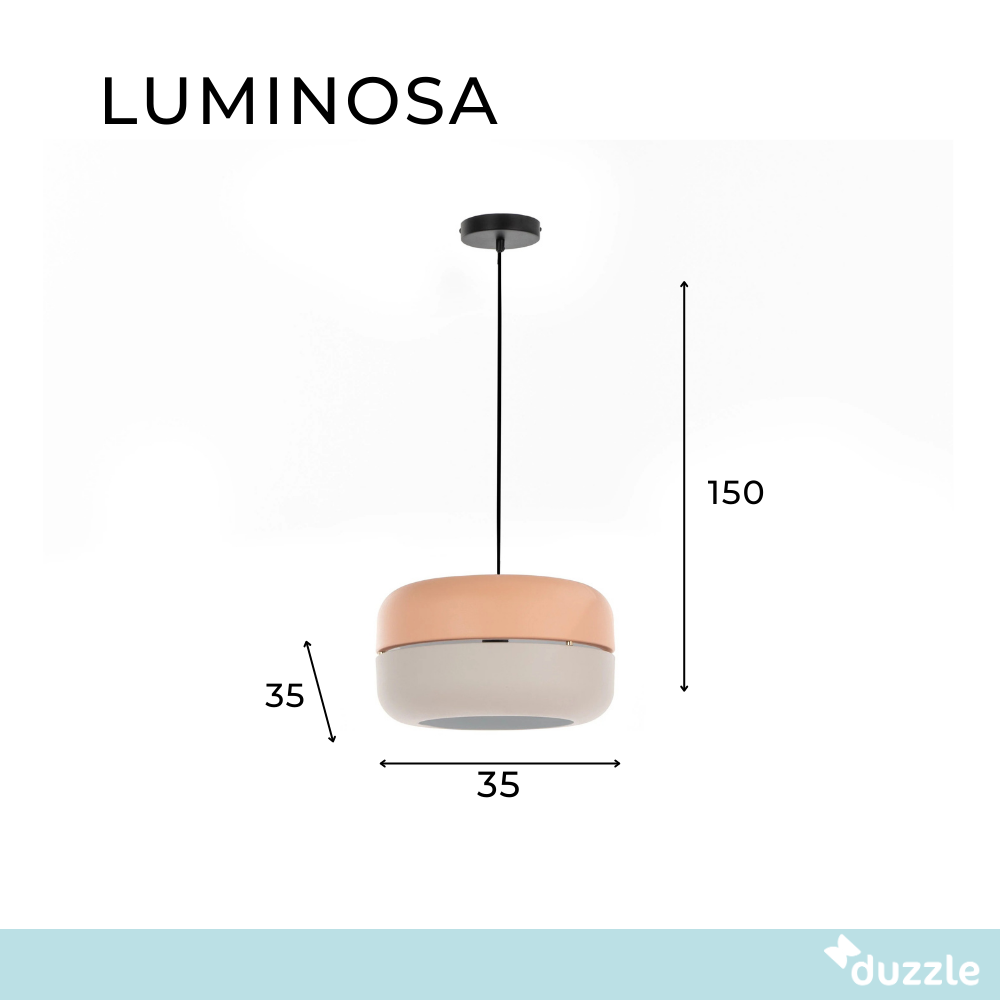 Luminosa, Lampada a sospensione (35cm X 35cm H. 150cm)