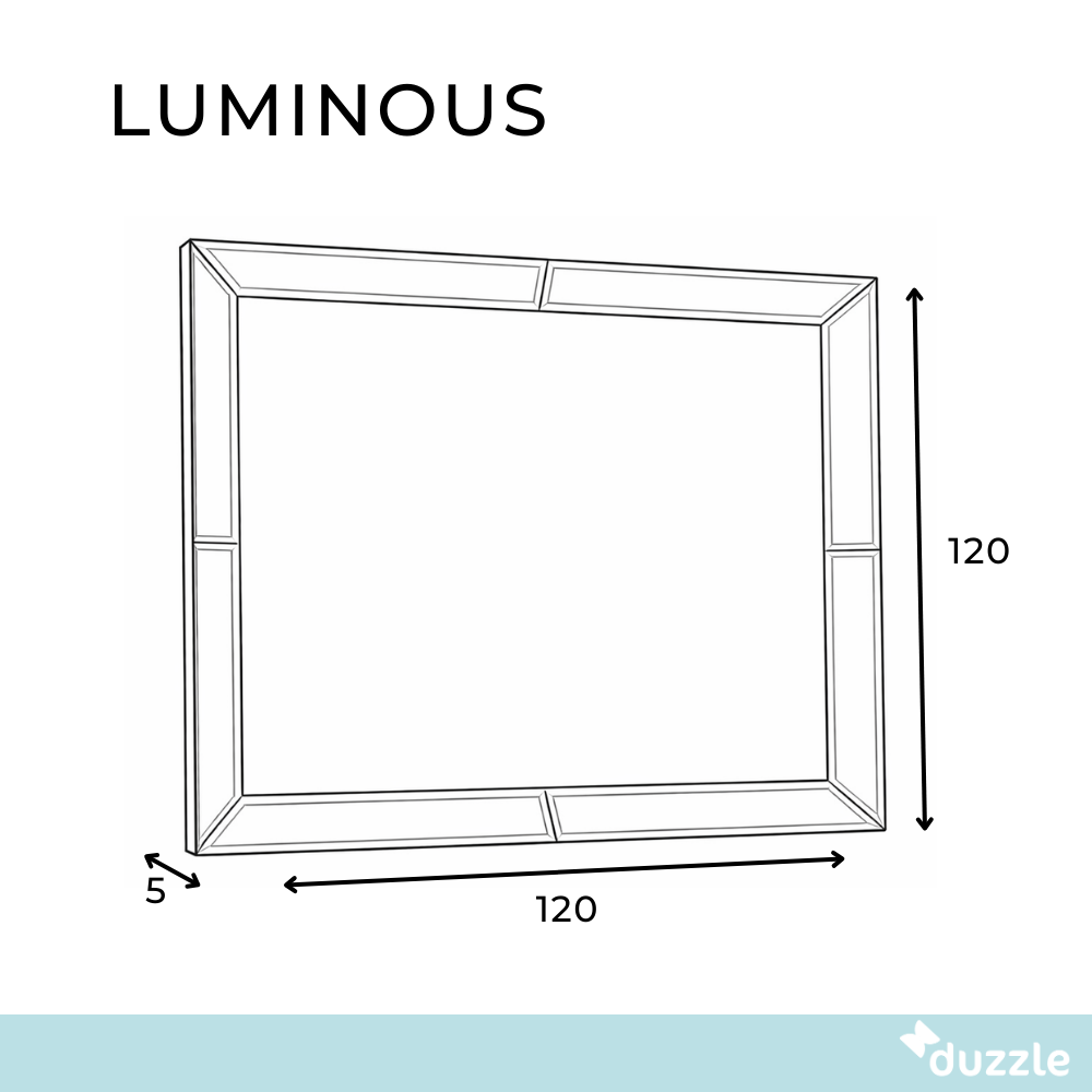Luminous, Specchio da parete (5cm X 120cm H. 120cm)