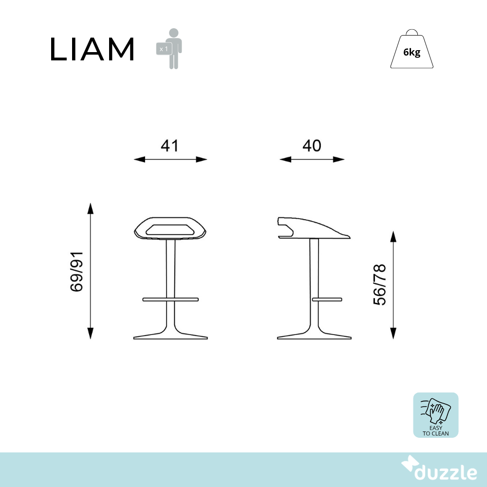 Sgabello Liam