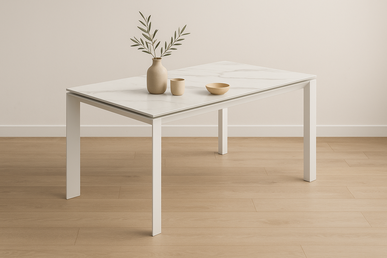 Linear, Tavolo allungabile (90cm X 140/220cm H. 75cm)