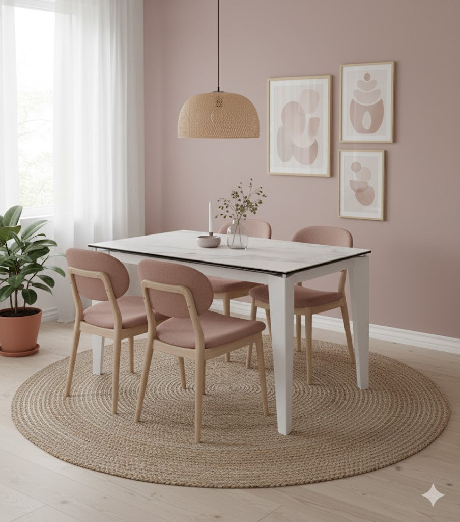 Majolica, Tavolo allungabile (80cm X 120/170cm H. 76cm)