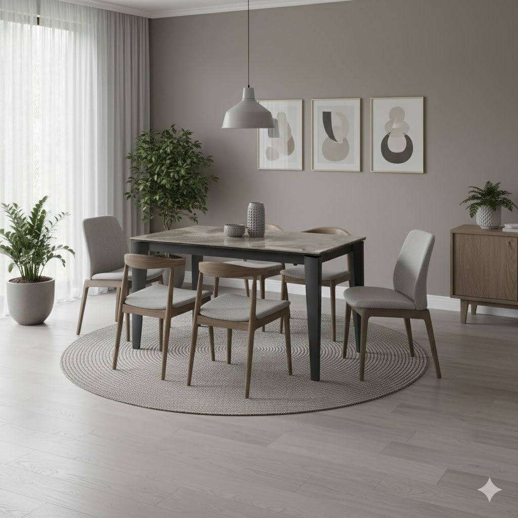 Majolica, Tavolo allungabile (80cm X 120/170cm H. 76cm)