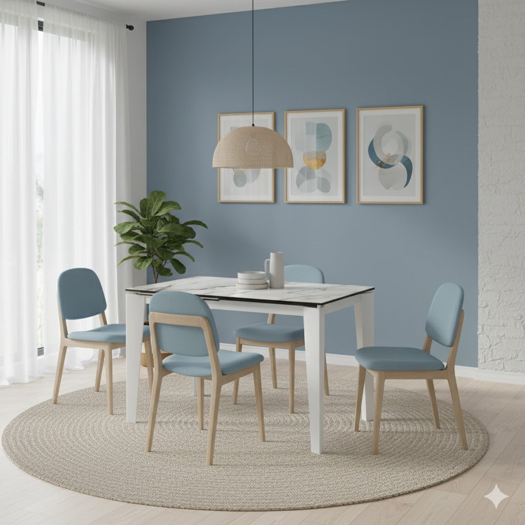 Majolica, Tavolo allungabile (80cm X 120/170cm H. 76cm)