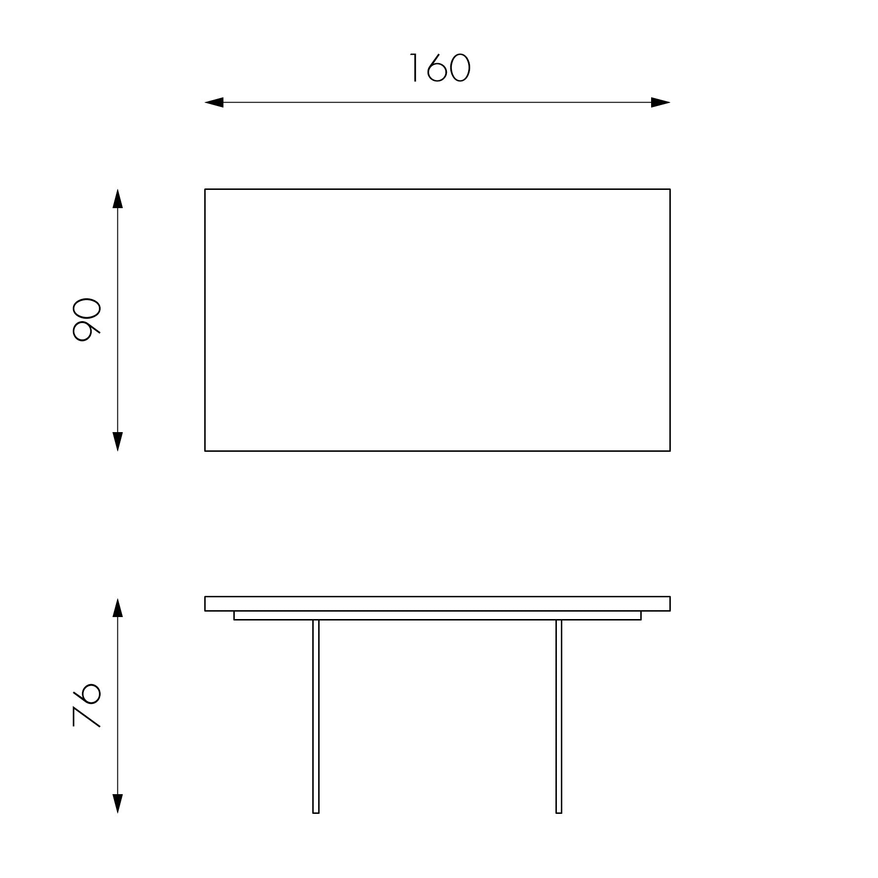Forest, Tavolo allungabile (90cm X 160/240cm H. 76cm)
