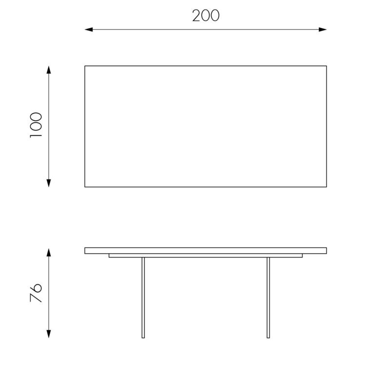 Forest, Tavolo allungabile (100cm X 200/300cm H. 76cm)