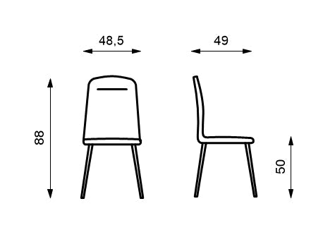 Set di 4 sedie Tia