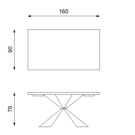 Taurus, Tavolo allungabile (90cm X 160/240cm H. 76cm)