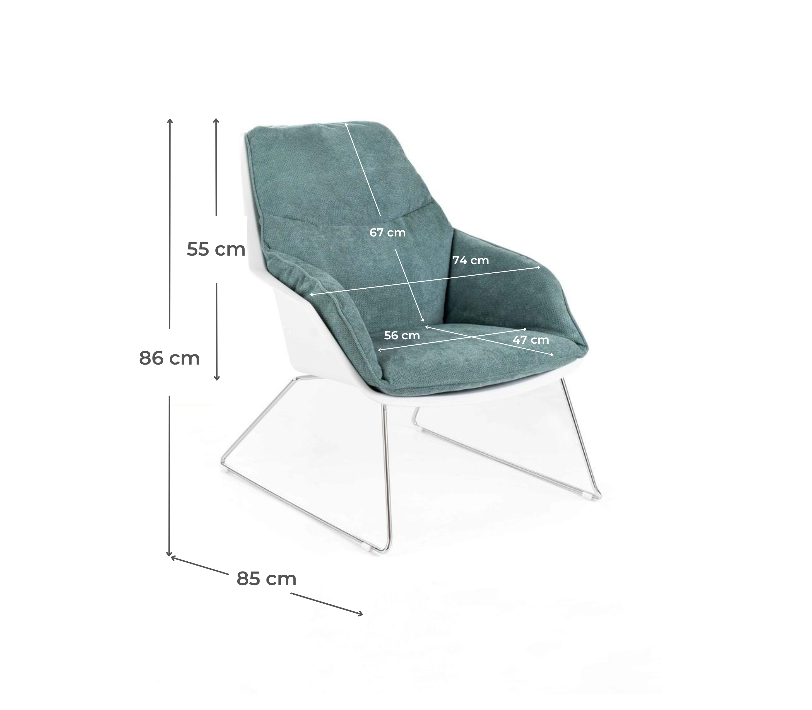 Set di 2 sedie Cocoon