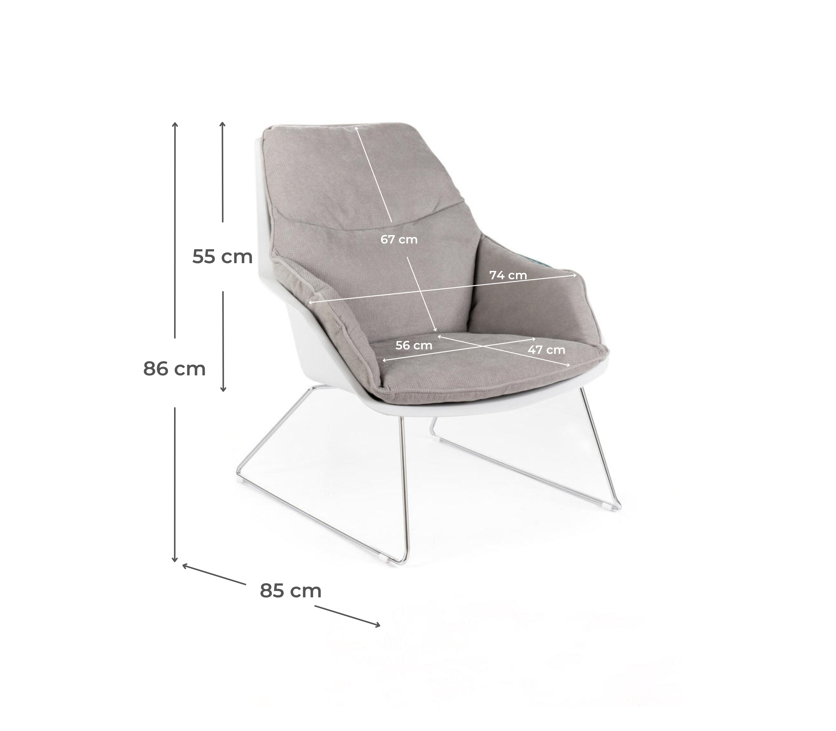 Set di 2 sedie Cocoon