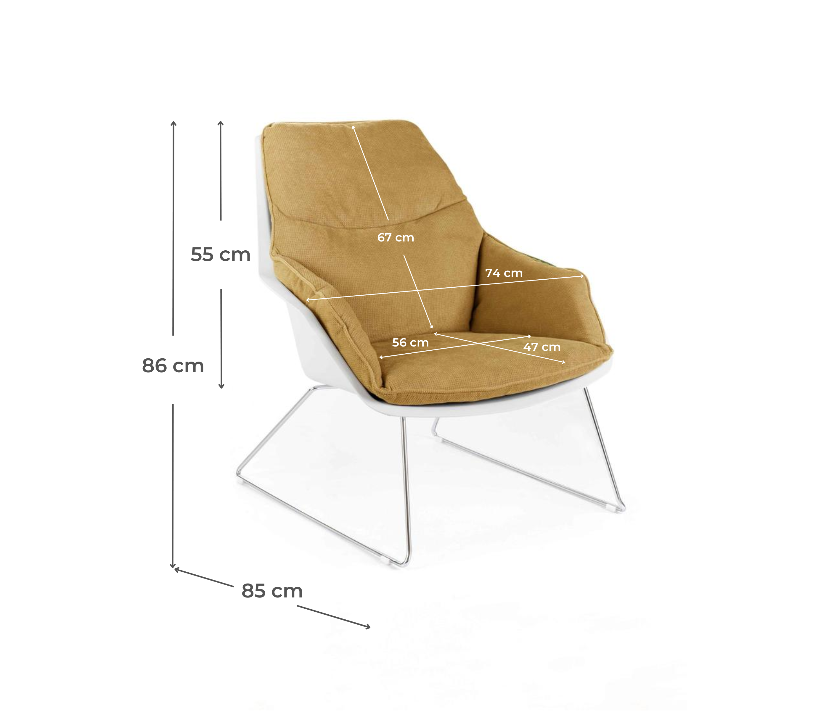 Set di 2 sedie Cocoon