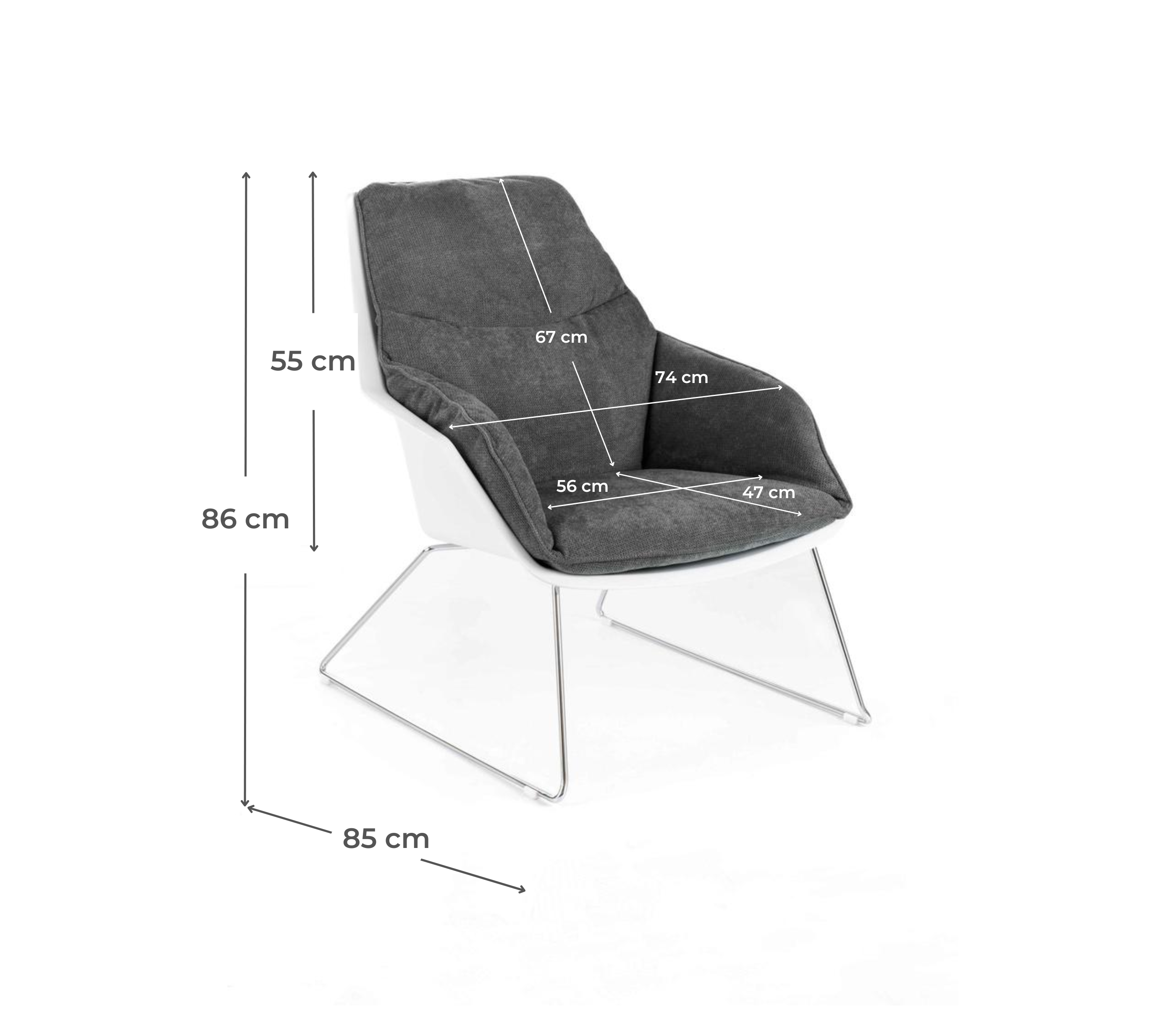 Set di 2 sedie Cocoon