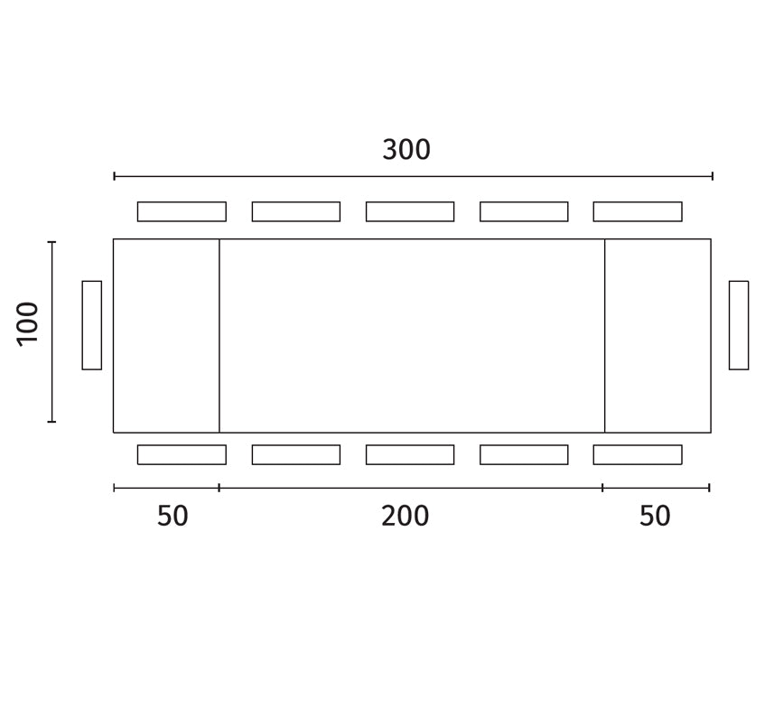 Forest, Tavolo allungabile (100cm X 200/300cm H. 76cm)