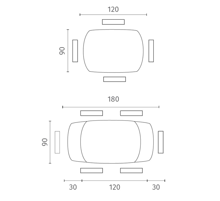 Spin, Tavolo allungabile con top in ceramica (90cm X 140-200cm H. 75cm)