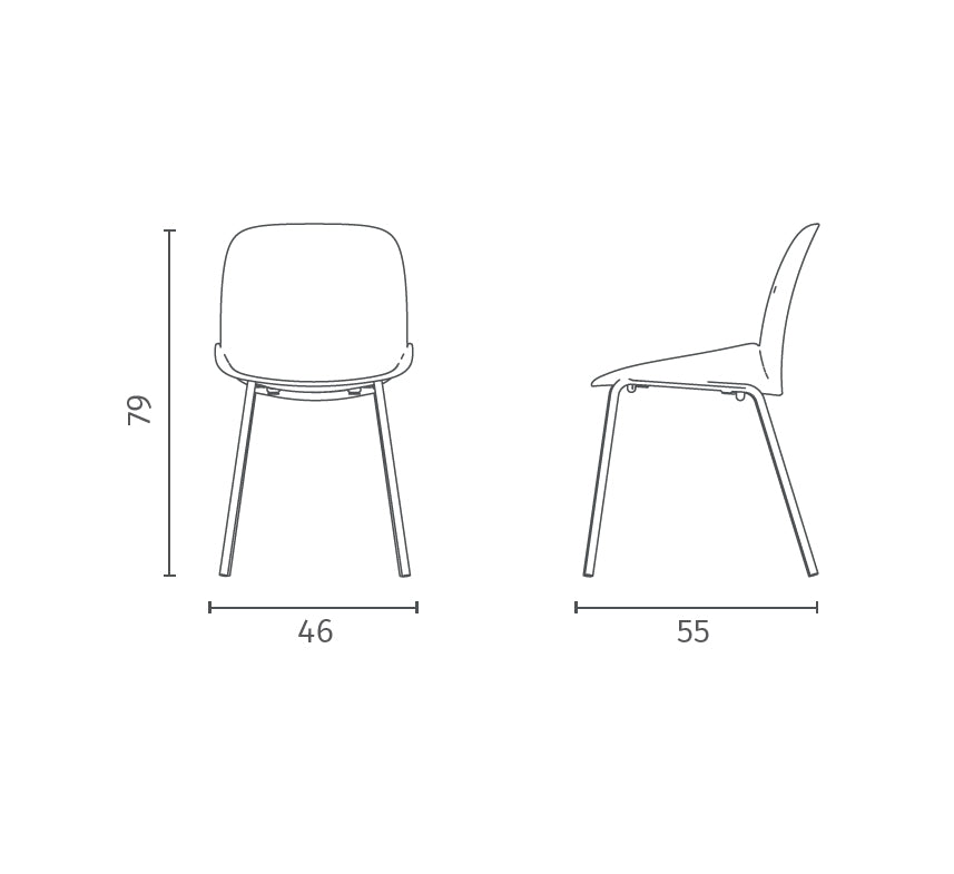 Set di 4 sedie Cassandra