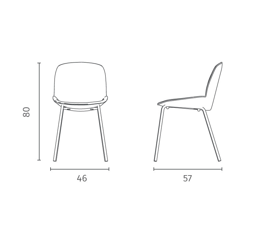 Set di 4 sedie Adhara