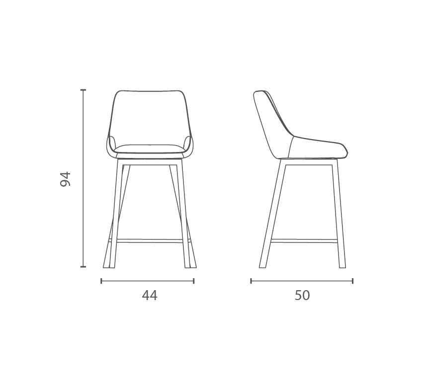 Set di 2 sgabelli Fynn