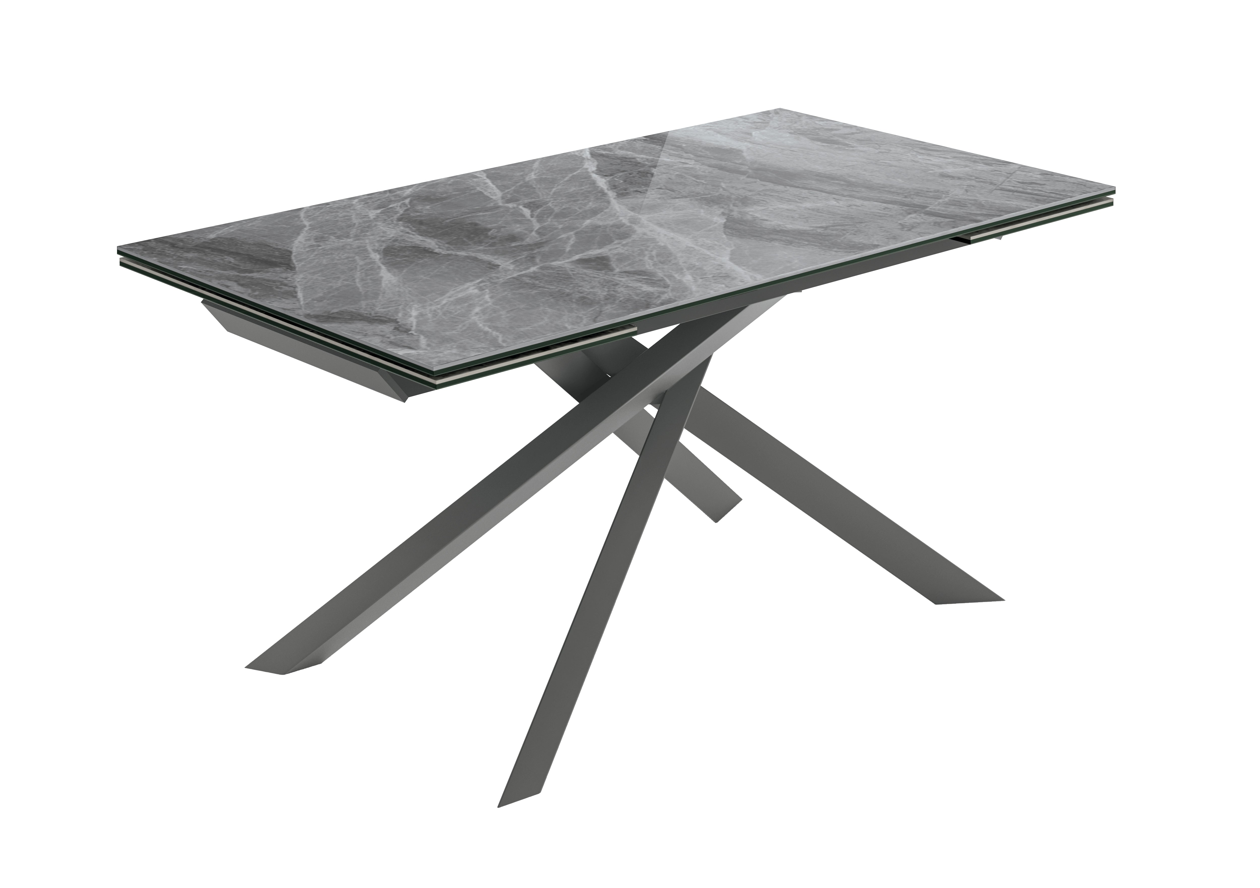 Axis, Tavolo allungabile con top in ceramica su vetro (90cm X 160-240cm H. 76cm)