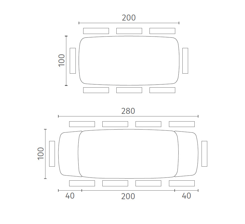 Cruise, Tavolo allungabile con top in ceramica su vetro (100cm X 200-280cm H. 76cm)