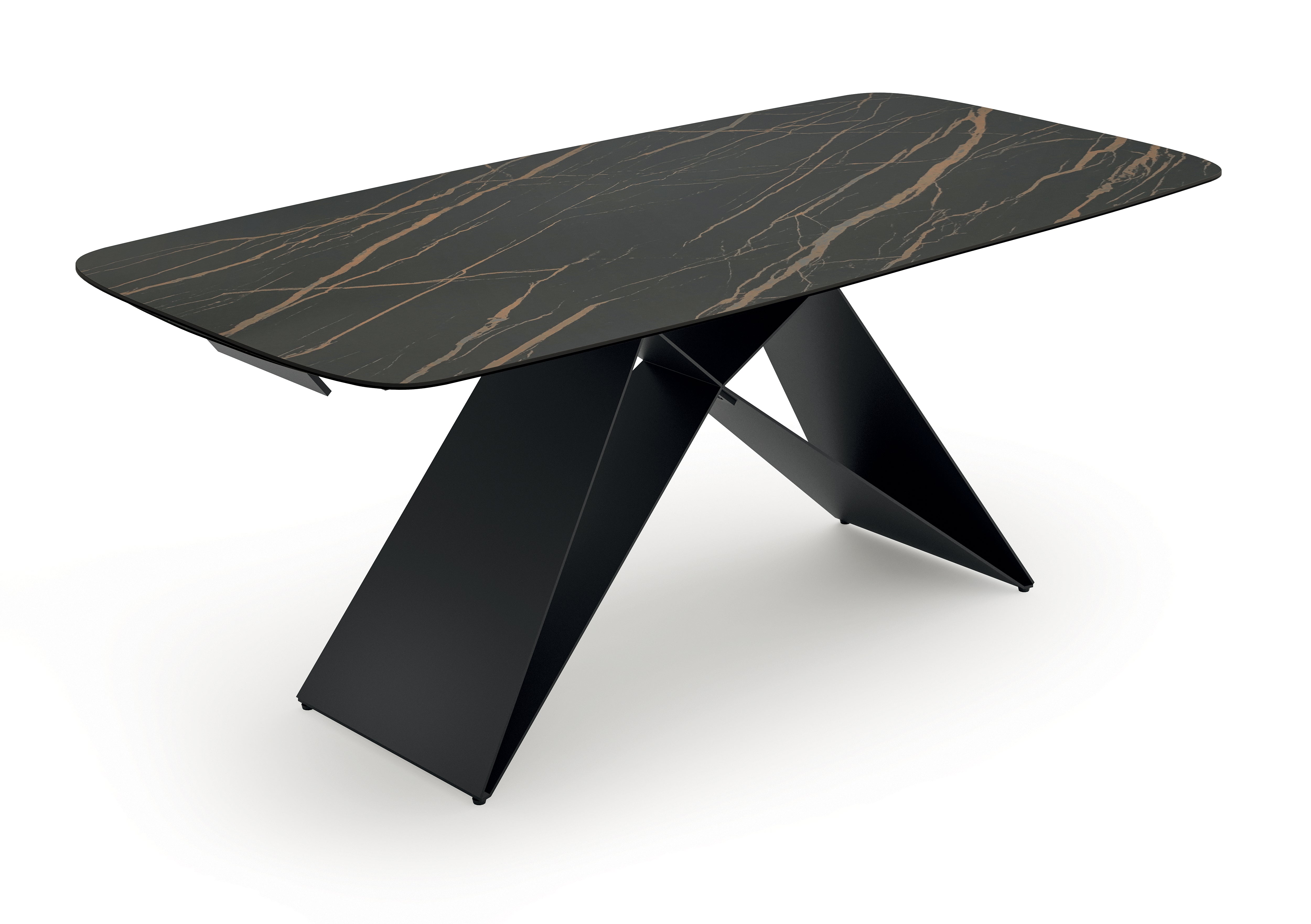 Cruise, Tavolo allungabile con top in ceramica su vetro (100cm X 200-280cm H. 76cm)